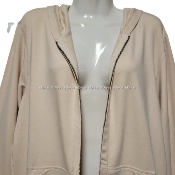 Men's Organic Cotton Soft Cozy Full Zip Spun Bamboo Hoodie - Unisex* - Size L - Picture 3 of 15